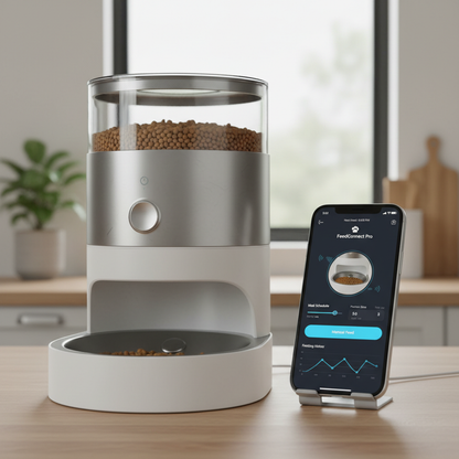 Control por app móvil del comedero automático